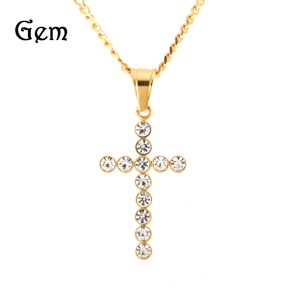 Trendy men's hip hop new 12 Diamond Stainless Steel Gold Plated Cross Pendant high grade color protection jewelry
Trendy men's hip hop new 12 Diamond Stainless Steel Gold Plated Cross Pendant high grade color protection jewelry