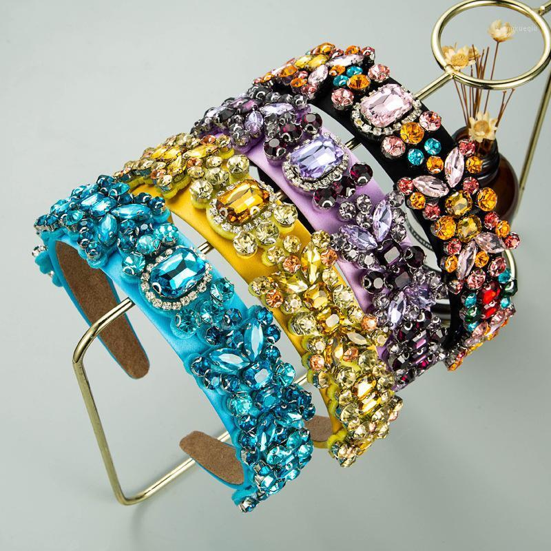 Wide Luxury Green Pink Yellow Crystal Princess Hairbands Floral Rhinestone Headbands For Women Girls Fashion Hair Accessories Clips & Barret, Golden;silver
Wide Luxury Green Pink Yellow Crystal Princess Hairbands Floral Rhinestone Headbands For Women Girls Fashion Hair Accessories Clips & Barret, Golden;silver