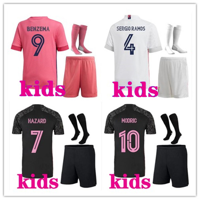 Kids 2020 2021 Football Kits Srergio Ramos Soccer Jersey 20…