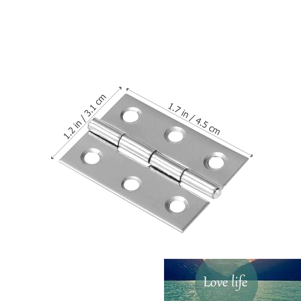 30PCS Portable Durable Useful Stainless Steel 2 Inch Hinge Mute Flat Hinge for Home Door
