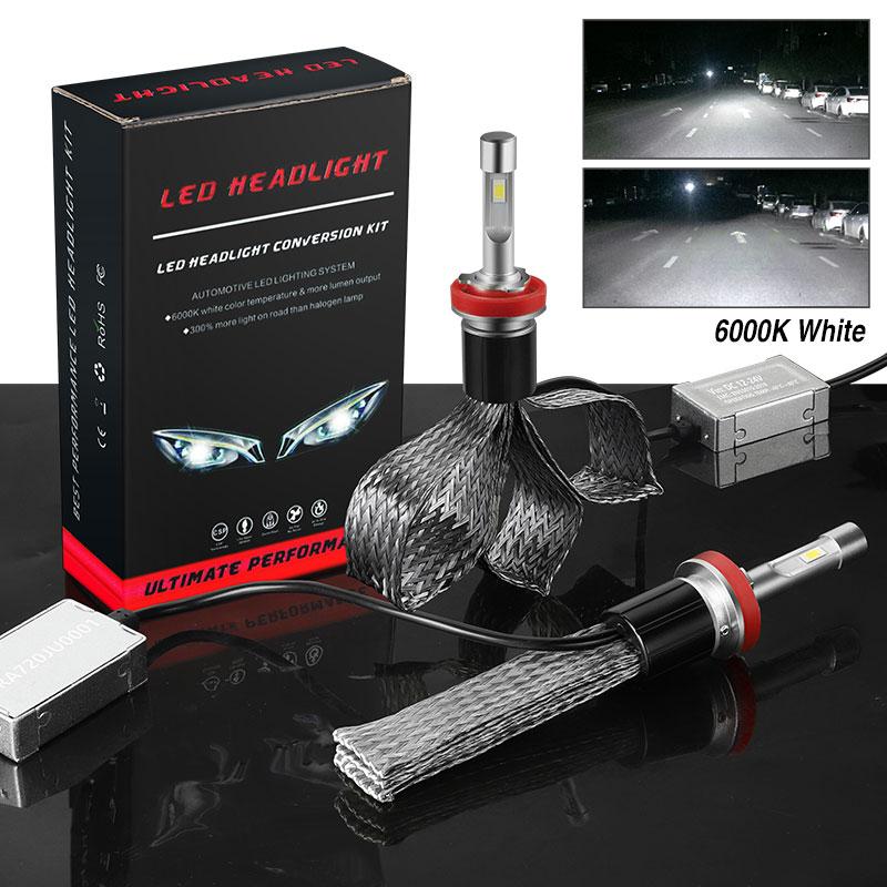 Car Headlights 2PCS H11 H9 H8 Led Headlight Bulbs 55W 10000LM 6000k White CSP Chip Auto Mini Headlamp Fog Light Luces Para 12V 24V
Car Headlights 2PCS H11 H9 H8 Led Headlight Bulbs 55W 10000LM 6000k White CSP Chip Auto Mini Headlamp Fog Light Luces Para 12V 24V