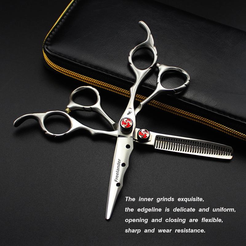 Hair Scissors 6inch Professional Hairdressing Barber High Quality Cutting Thinning Scissor For Shears