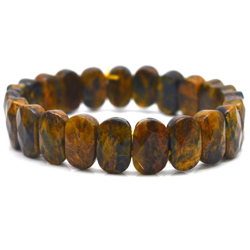 Beaded, Strands Natural Stone Yellow Peter Pietersite Bracelets Bangels Elastic Cord Femme Facted Fashion Bracelet For Women
Beaded, Strands Natural Stone Yellow Peter Pietersite Bracelets Bangels Elastic Cord Femme Facted Fashion Bracelet For Women