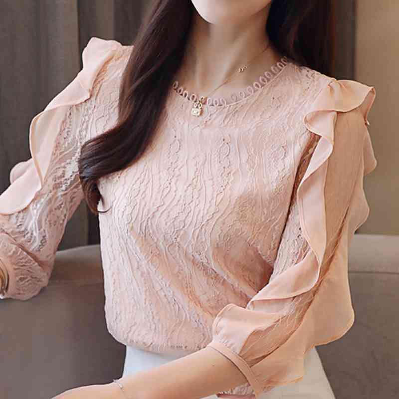 Blusas Blouses Femme Tops Blouse Women Blusas Mujer De Moda Verano Ruffles Lace Blouse Shirt Summer Tops Women Shirts E612 210602, As picture
Blusas Blouses Femme Tops Blouse Women Blusas Mujer De Moda Verano Ruffles Lace Blouse Shirt Summer Tops Women Shirts E612 210602, As picture