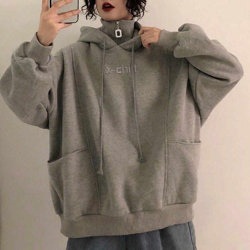 Men's Hoodies & Sweatshirts Fake Two-piece Sweatshirt High-necked Men Plus Cashmere Trend Handsome Loose Hooded Embroidery Coat Thick Spring, Black
Men's Hoodies & Sweatshirts Fake Two-piece Sweatshirt High-necked Men Plus Cashmere Trend Handsome Loose Hooded Embroidery Coat Thick Spring, Black