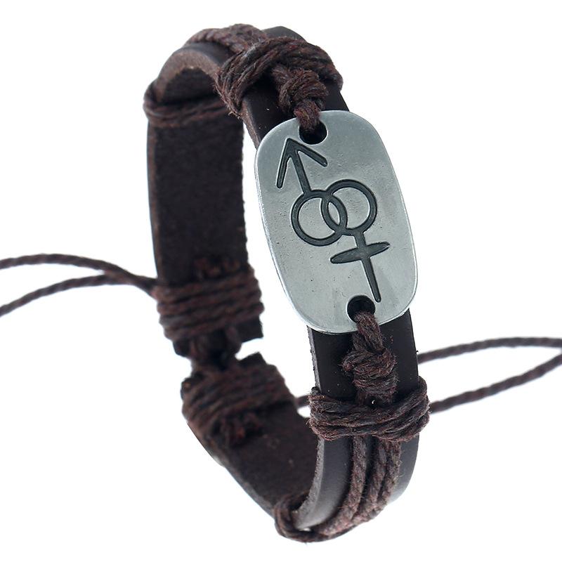 Link, Chain Punk Fashion Alloy Charm Bracelet Wrap Vintage Genuine Leather Rope Wristbands Retro Unisex Adjustable Bangle Men Women Jewelry, Black
Link, Chain Punk Fashion Alloy Charm Bracelet Wrap Vintage Genuine Leather Rope Wristbands Retro Unisex Adjustable Bangle Men Women Jewelry, Black