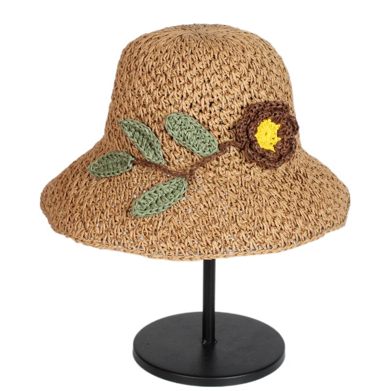 Wide Brim Hats Hand Crochet Women Paper Straw Hat Wholesale French Fashion With 3D Flower Beach Bucket Adults, Beige
Wide Brim Hats Hand Crochet Women Paper Straw Hat Wholesale French Fashion With 3D Flower Beach Bucket Adults, Beige