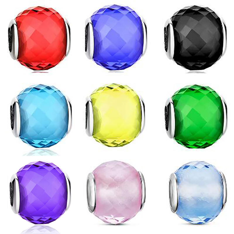 Authentic 925 Sterling Silver Charm Clear CZ Murano Glass Beads Fit Original Pandora Charm Bracelet S925 Jewelry Making Gift Q0531
Authentic 925 Sterling Silver Charm Clear CZ Murano Glass Beads Fit Original Pandora Charm Bracelet S925 Jewelry Making Gift Q0531