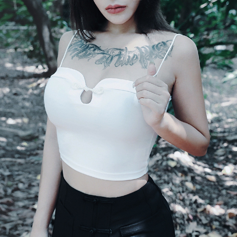 Vintage Sexy Slim Hollow Out Tank Top Women Gothic Solid Color Spaghetti Straps Top Female Summer New Streetwear Tops, White
Vintage Sexy Slim Hollow Out Tank Top Women Gothic Solid Color Spaghetti Straps Top Female Summer New Streetwear Tops, White