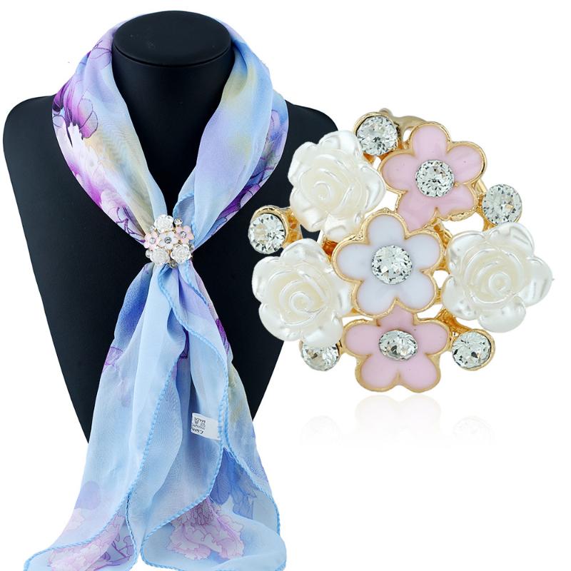 Pins, Brooches Crystal Flower Silk Scarf Buckle Jewelry Shawl Ring Clip Tricyclic Brooch Pin Elegant Simple Women Girl 2X040, Gray
Pins, Brooches Crystal Flower Silk Scarf Buckle Jewelry Shawl Ring Clip Tricyclic Brooch Pin Elegant Simple Women Girl 2X040, Gray