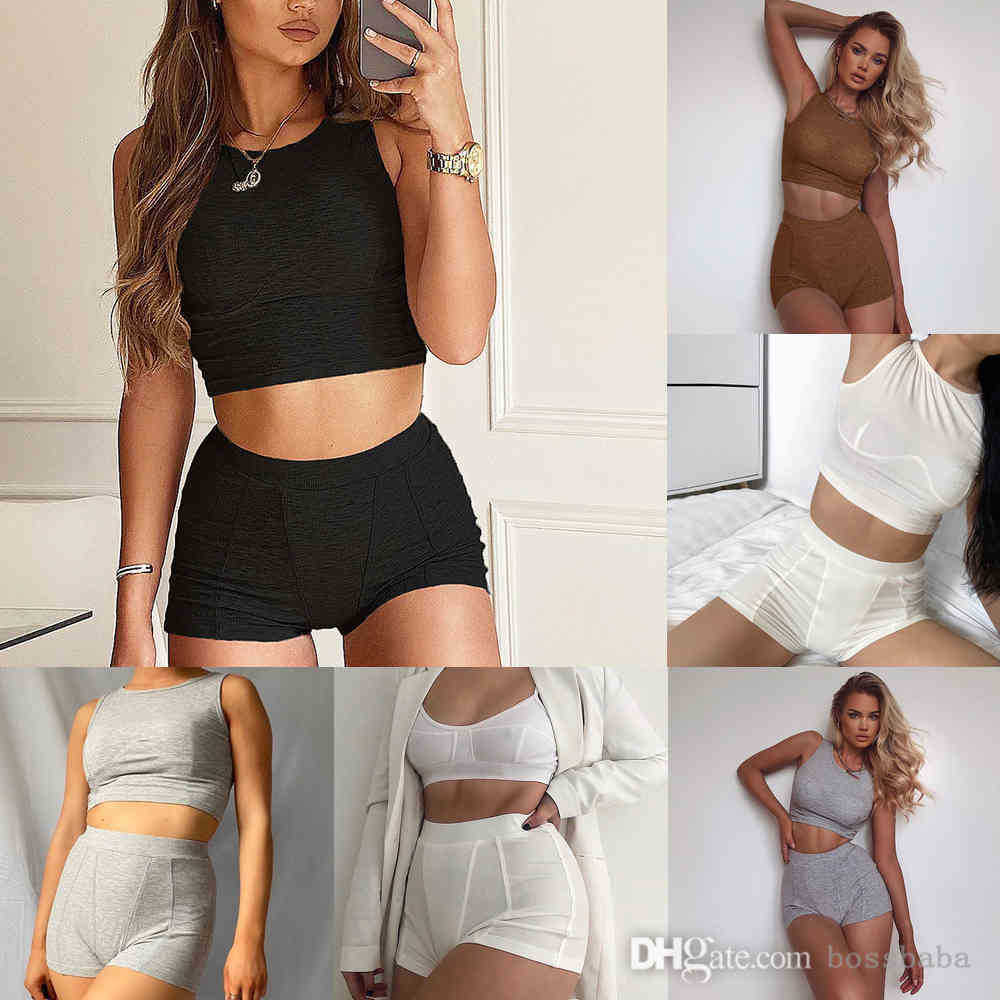 Summer Women Tracksuits Designer Sexy 2 Piece Short Yoga Outfits Rib Line Splicing Vest Shorts Fashion Street Cool Casual TShirt Pants Suit, Brown
Summer Women Tracksuits Designer Sexy 2 Piece Short Yoga Outfits Rib Line Splicing Vest Shorts Fashion Street Cool Casual TShirt Pants Suit, Brown