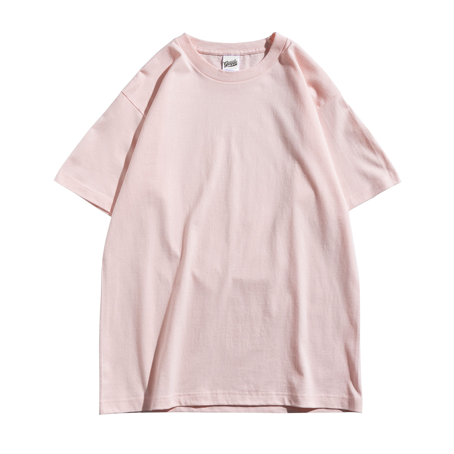 summer fashion work T- shirt men plus size cotton short for men 210225