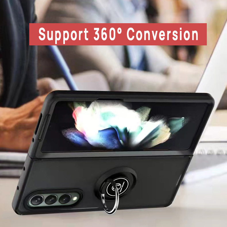 Finger Ring Magnetic Bracket Phone Case For Samsung Galaxy Z Fold 3 5G Matte Shockproof Protection Cover
Finger Ring Magnetic Bracket Phone Case For Samsung Galaxy Z Fold 3 5G Matte Shockproof Protection Cover