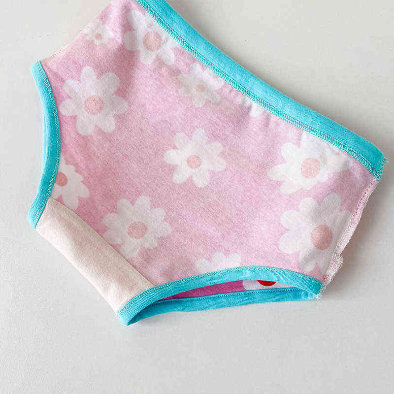 3 Pcs/lot Kids Panties For Girls Cotton Cute Underwear Baby Pink Briefs Toddler Funny Shorts Boxers Underpants Children Clothing 211122