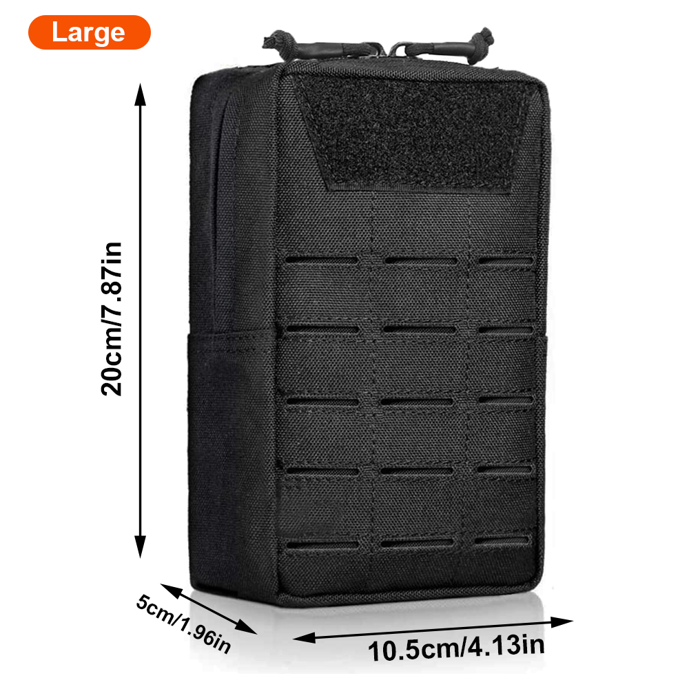 Tactical Molle Pouch Single layer Utility Pouch Compact Gadget Gear Bag Accessory Bag Waist Pack for Vest Backpack