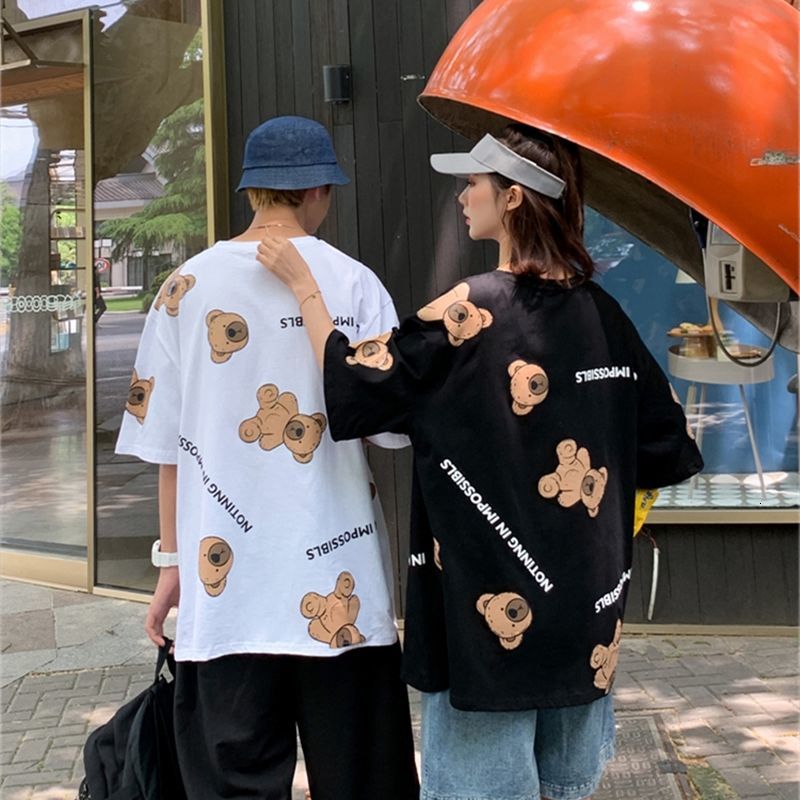 2021 New Loose Bear t Shirt Men Japanese Harajuku Streetwear Casual Half Sleeve Funny Tops Summer Cool Japan Tshirts Males Arqb
2021 New Loose Bear t Shirt Men Japanese Harajuku Streetwear Casual Half Sleeve Funny Tops Summer Cool Japan Tshirts Males Arqb