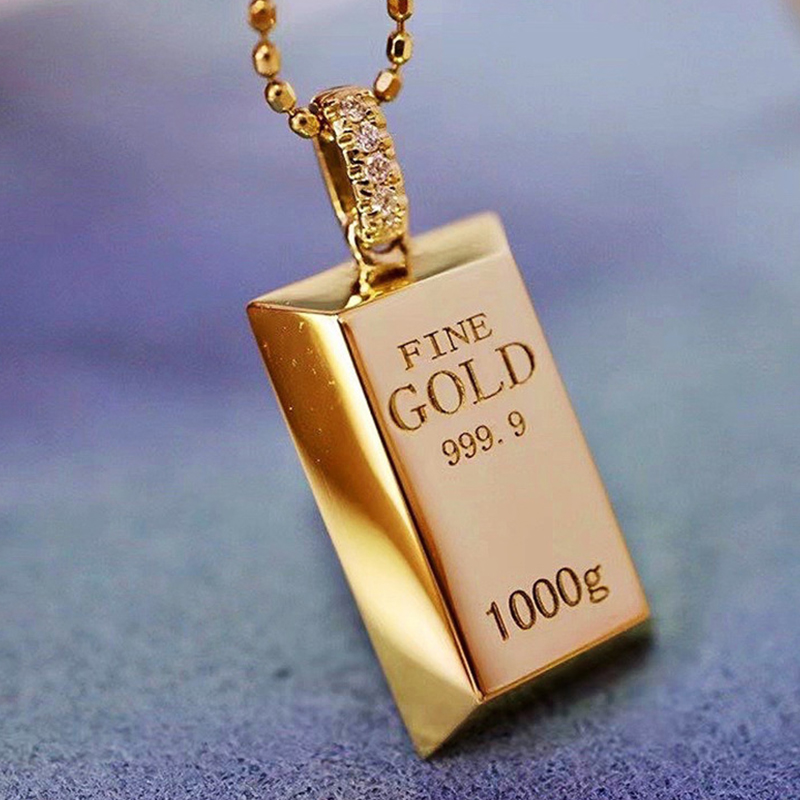 New Gold Bar Necklace Pendant Set 18K Golden Plated Neck Chain Fashion Jewelry Accessories Beauty Ornament
New Gold Bar Necklace Pendant Set 18K Golden Plated Neck Chain Fashion Jewelry Accessories Beauty Ornament