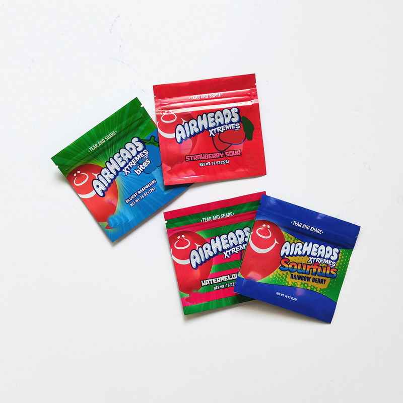airheads warheads Gummies edible Mylar Bag 400mg Empty Gasheads Xtremes Cannaburst Medicated Sour Rainbow Edibles Candy Gummy Zipper Packaging Bags
airheads warheads Gummies edible Mylar Bag 400mg Empty Gasheads Xtremes Cannaburst Medicated Sour Rainbow Edibles Candy Gummy Zipper Packaging Bags