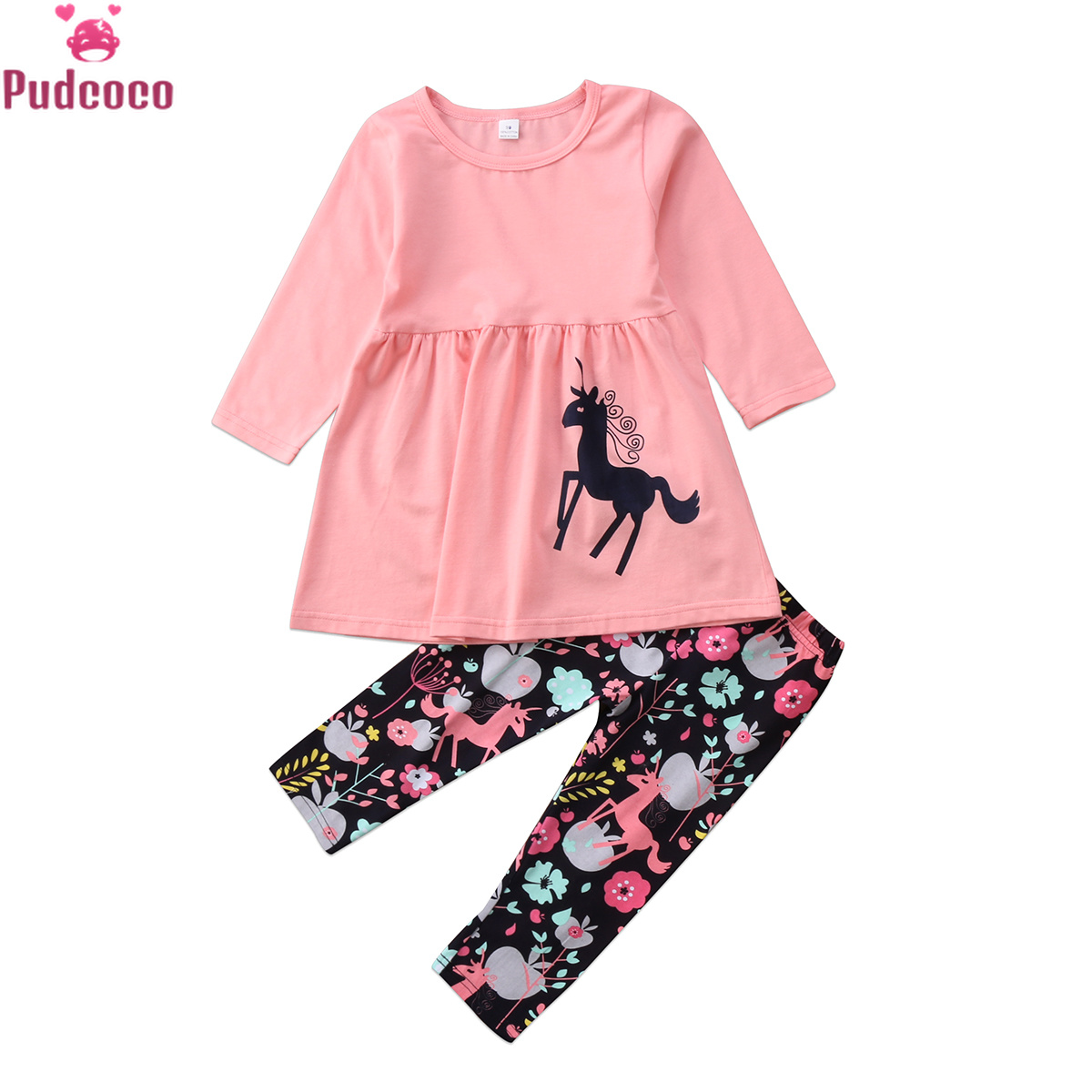 new cute Toddler kids Girl set clothes Unicorn long sleeve Tops+ floral Pants Outfits 2pcs set Clothes Set, Pink
new cute Toddler kids Girl set clothes Unicorn long sleeve Tops+ floral Pants Outfits 2pcs set Clothes Set, Pink