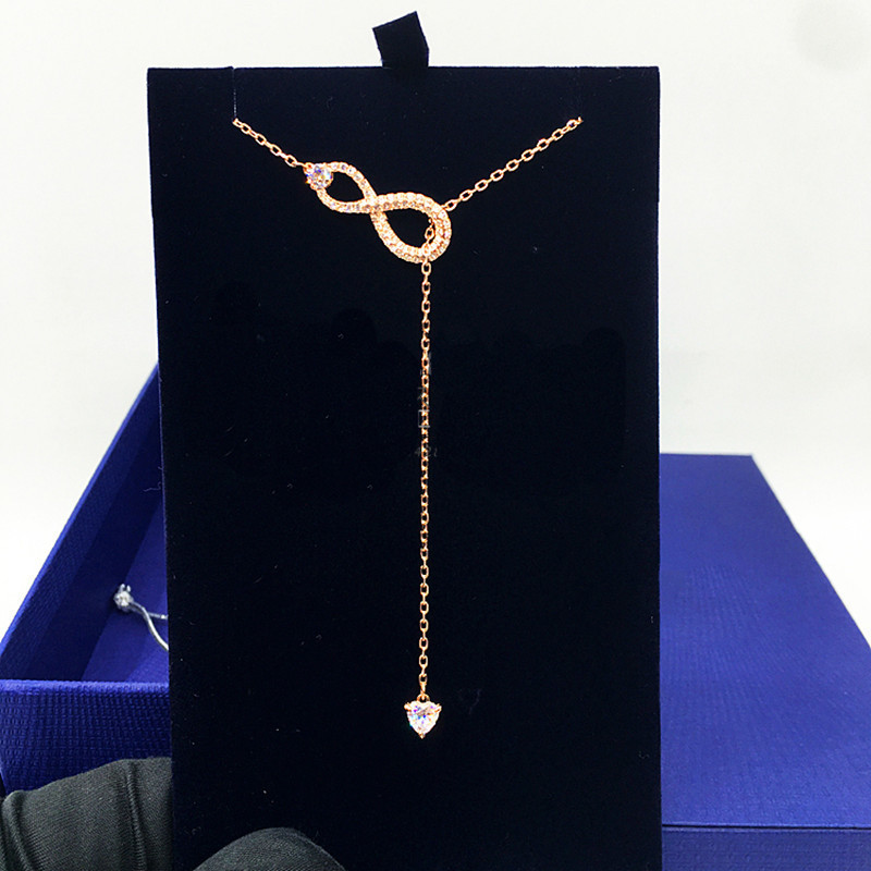 High Quality Diamond Inlaid Y-shaped Eternal Love Tassel Necklace Female Swarovski Element Crystal Pendant Necklaces Elegant temperament
High Quality Diamond Inlaid Y-shaped Eternal Love Tassel Necklace Female Swarovski Element Crystal Pendant Necklaces Elegant temperament