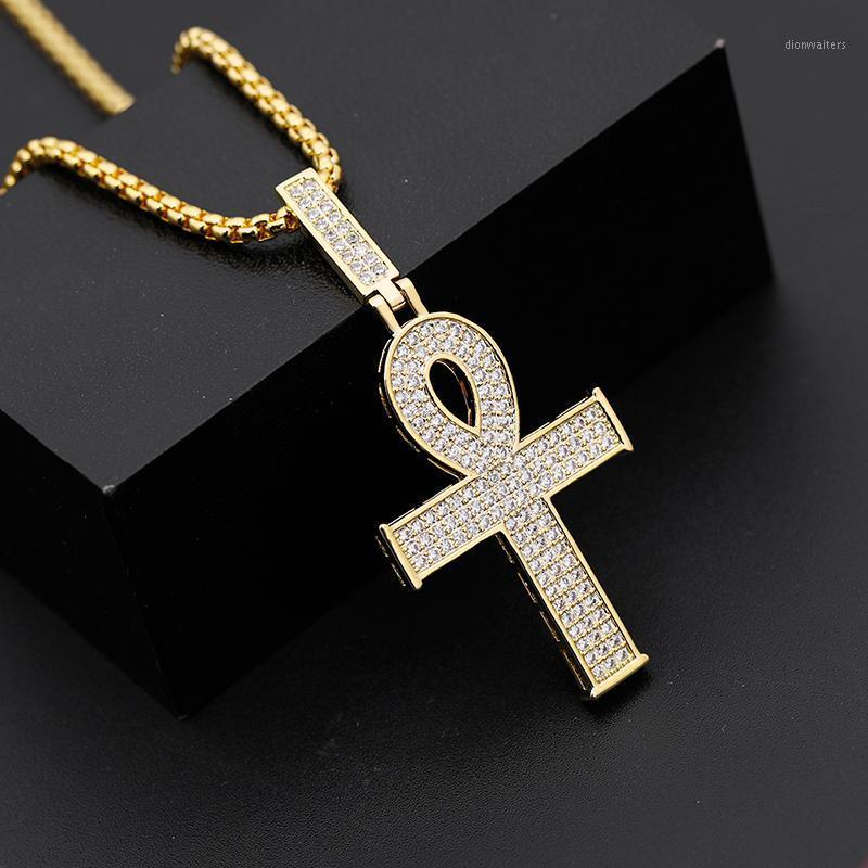 Hip Hop Anha Men Cross Pendant Copper Setting CZ Stones Egyptian Key Of Life Necklace Jewelry For And Women Chains
Hip Hop Anha Men Cross Pendant Copper Setting CZ Stones Egyptian Key Of Life Necklace Jewelry For And Women Chains