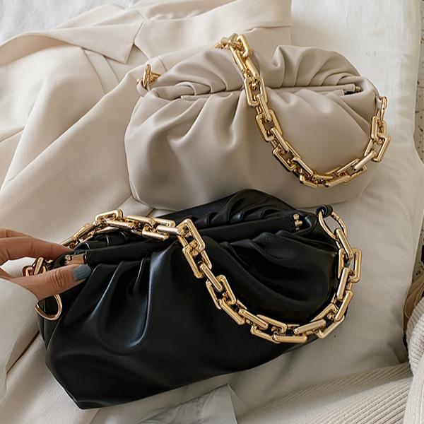 Waist Bags PU Leather Chain Cloud Underarm Bag Dumpling Shoulder Crossbody Women Hand Purses And Handbags Ladies Fashion Designer Soft, Black
Waist Bags PU Leather Chain Cloud Underarm Bag Dumpling Shoulder Crossbody Women Hand Purses And Handbags Ladies Fashion Designer Soft, Black