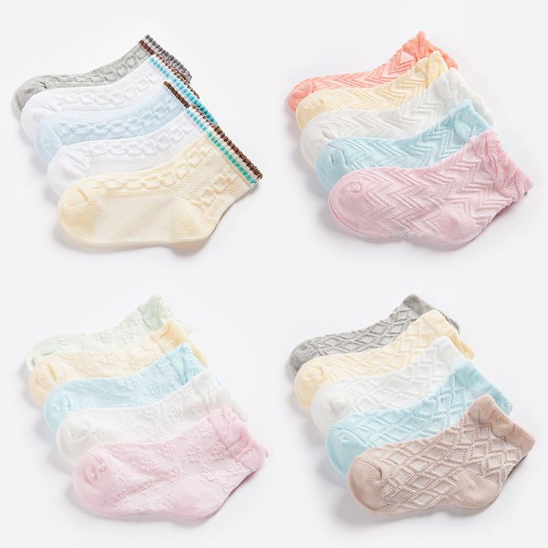 Cotton Baby Socks Mesh breathable baby socks 5pcs/set, Pink;yellow
Cotton Baby Socks Mesh breathable baby socks 5pcs/set, Pink;yellow