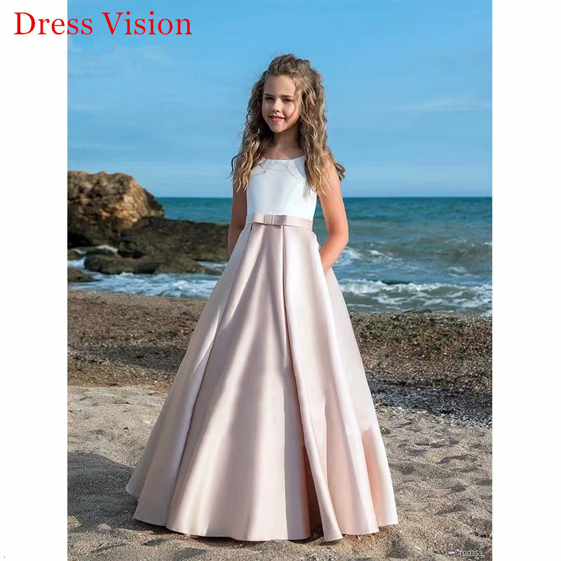 2021 Satin Simple Sleeveless Flower Girls Es First Holy Communion Pageant Party Gown Cc4h, Same as photos
2021 Satin Simple Sleeveless Flower Girls Es First Holy Communion Pageant Party Gown Cc4h, Same as photos