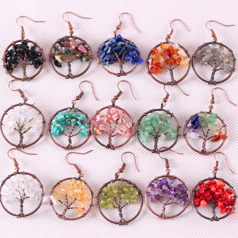 Dangle & Chandelier Natural Stone White Opal Tourmaline Yellow Quartz Pink Rhodonite Handmade Jewelry For Women Tree Of Life Earrings 1Pair
Dangle & Chandelier Natural Stone White Opal Tourmaline Yellow Quartz Pink Rhodonite Handmade Jewelry For Women Tree Of Life Earrings 1Pair