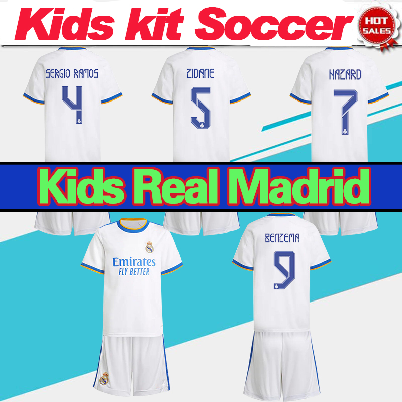 Kids Kit 2022 Camiseta Real Madrid Soccer Jersey BENZEMA SRERGIO RAMOS ZIDANE MODRIC KROOS 21/22 Soccer Shirt Children Home white Football Uniforms On sale, Home jersey
Kids Kit 2022 Camiseta Real Madrid Soccer Jersey BENZEMA SRERGIO RAMOS ZIDANE MODRIC KROOS 21/22 Soccer Shirt Children Home white Football Uniforms On sale, Home jersey
