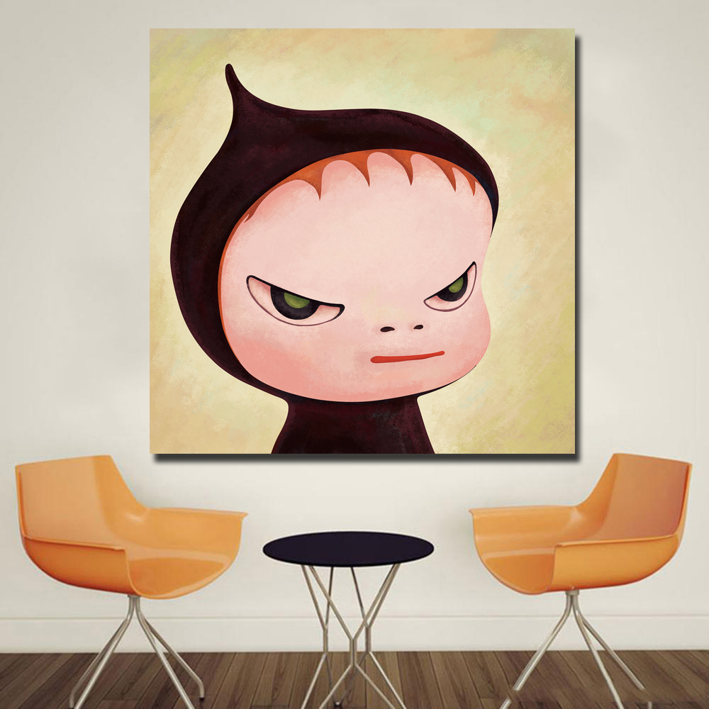 Cartoon Painting Yoshitomo Nara Sleepwalking Dolls Canvas Art Painting Print Poster Picture Wall Art For Baby Room Home Decor