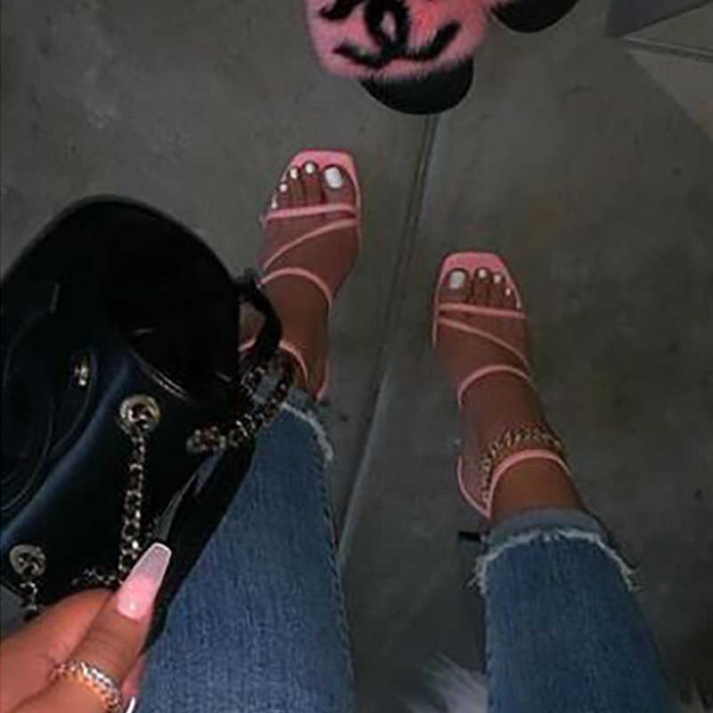 Block Heel Women Shoes Zapatos De Mujer Sandalias Tacon Sandals High Heels White Pink Beige Y0721
Block Heel Women Shoes Zapatos De Mujer Sandalias Tacon Sandals High Heels White Pink Beige Y0721