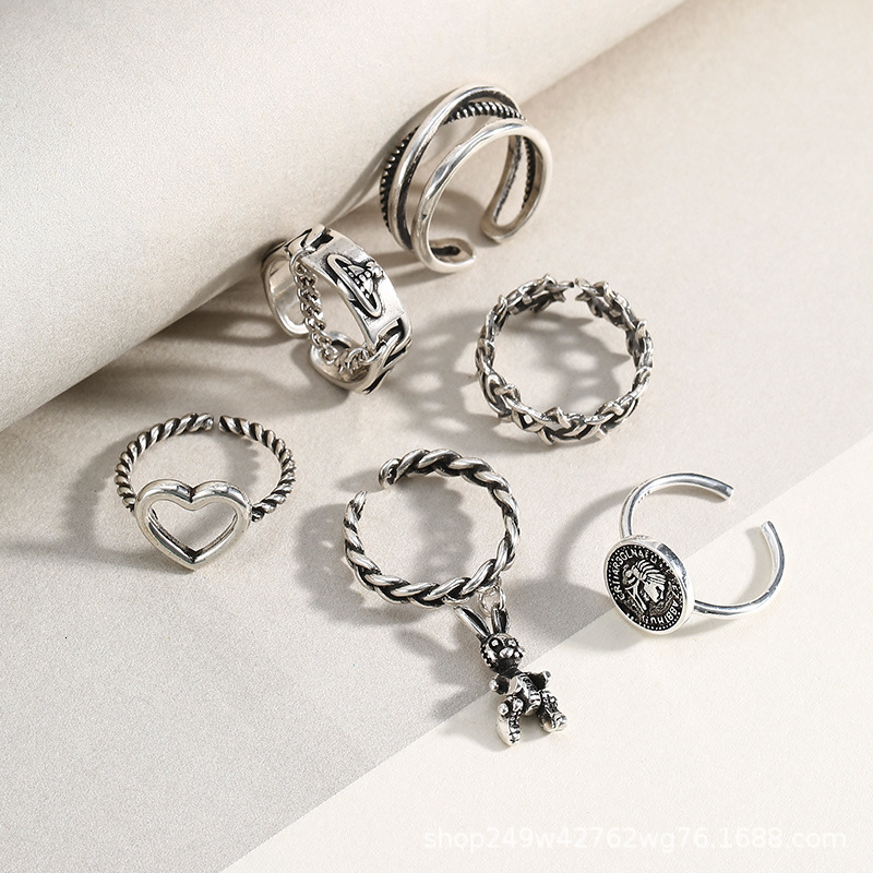 Ring Thai Silver Heavy Industry Simple Index Finger 925 Sterling Makes Trendy Ins Cool Style Personalized Disco
Ring Thai Silver Heavy Industry Simple Index Finger 925 Sterling Makes Trendy Ins Cool Style Personalized Disco