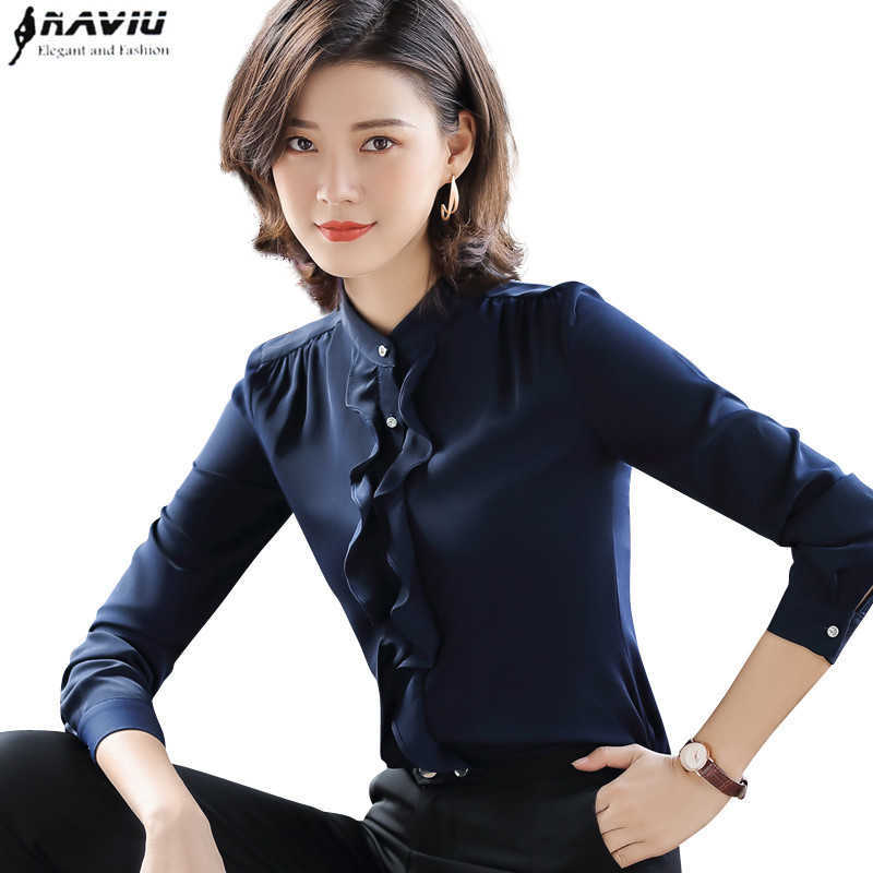 Elegant Shirt Women Spring Fashion Ruffles Long Sleeve Slim Blouses Office Ladies Formal Work Tops 210604, Fruit green
Elegant Shirt Women Spring Fashion Ruffles Long Sleeve Slim Blouses Office Ladies Formal Work Tops 210604, Fruit green