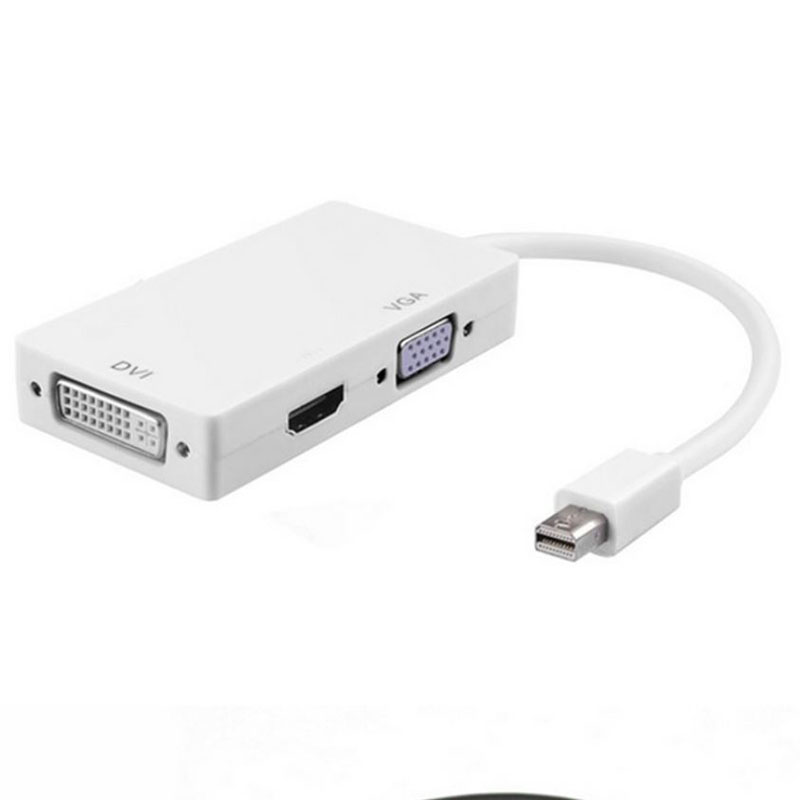 

Delivery Mini DP DisplayPort to VGA DVI Adapter 3 in 1 Cable Adapters With Retail packaging