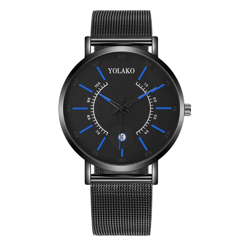 Wristwatches Relogio Masculino Men's Mesh Strap Watch Casual Fashion Quartz Elegant Calendar Gift For Men, 02
Wristwatches Relogio Masculino Men's Mesh Strap Watch Casual Fashion Quartz Elegant Calendar Gift For Men, 02