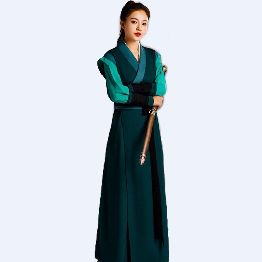 Hanfu women ethnic clothing Tang Dynasty Costumes Chinese Folk Clothes Classical Swordsman Ancient Dress TV Film Cosplay stage wear