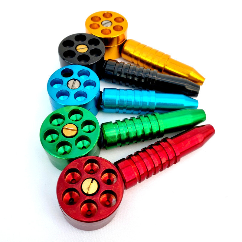 Revolver bullet shaped metal pipe pattern zinc alloy mini pipes for smoking 
Revolver bullet shaped metal pipe pattern zinc alloy mini pipes for smoking