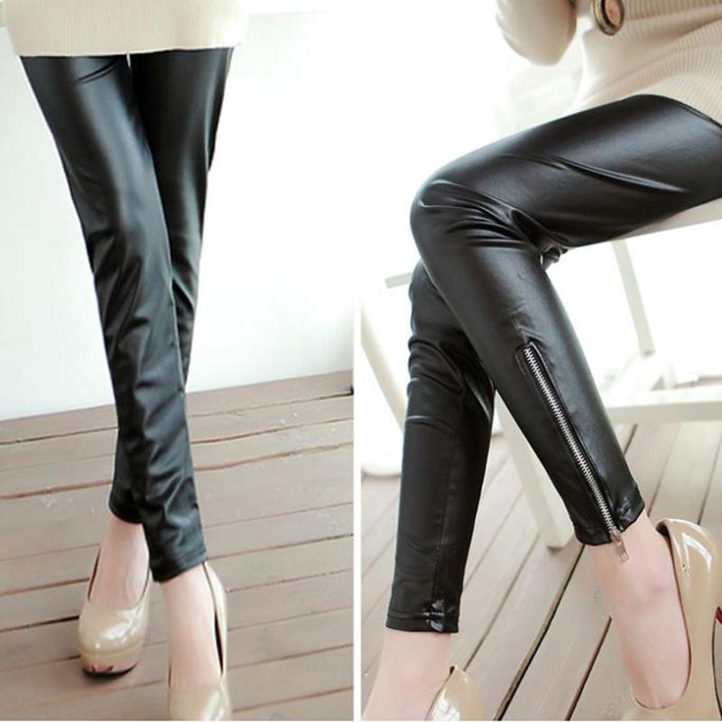 Women's Leggings Legging Leather Pencil Pants Sexy Leggins Zipper Seam High Elastic Casual Trousers, Black
Women's Leggings Legging Leather Pencil Pants Sexy Leggins Zipper Seam High Elastic Casual Trousers, Black