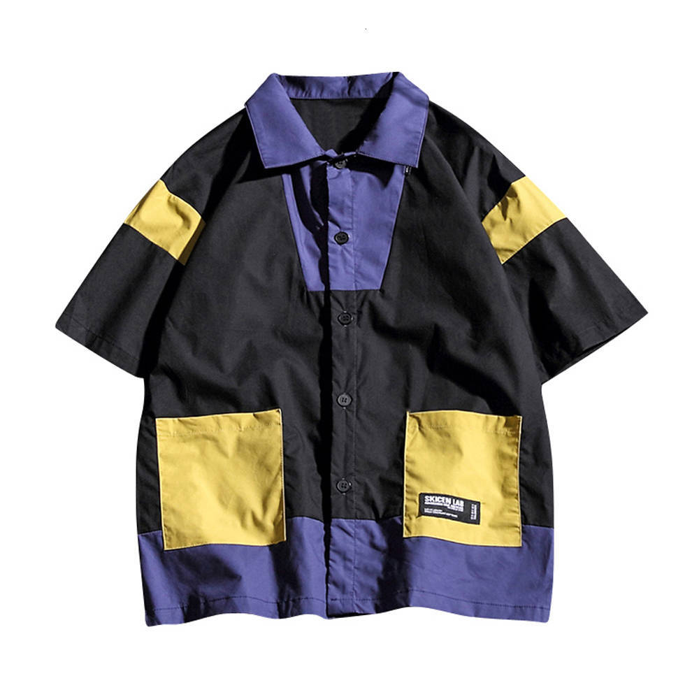 2021 New Homens Harajuku De Manga Curta Vero Streetwear Carga Topos Masculino Camisa Do Vintage Casual 100% Patckwork Qt56, Black
2021 New Homens Harajuku De Manga Curta Vero Streetwear Carga Topos Masculino Camisa Do Vintage Casual 100% Patckwork Qt56, Black