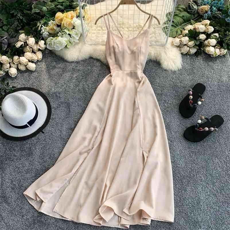 Summer Women Beach Dress Sleeveless Slim V-neck Spaghetti Strap Sexy Backless Long Robe Bodycon Dresses Vestidos Mujer 210602
Summer Women Beach Dress Sleeveless Slim V-neck Spaghetti Strap Sexy Backless Long Robe Bodycon Dresses Vestidos Mujer 210602