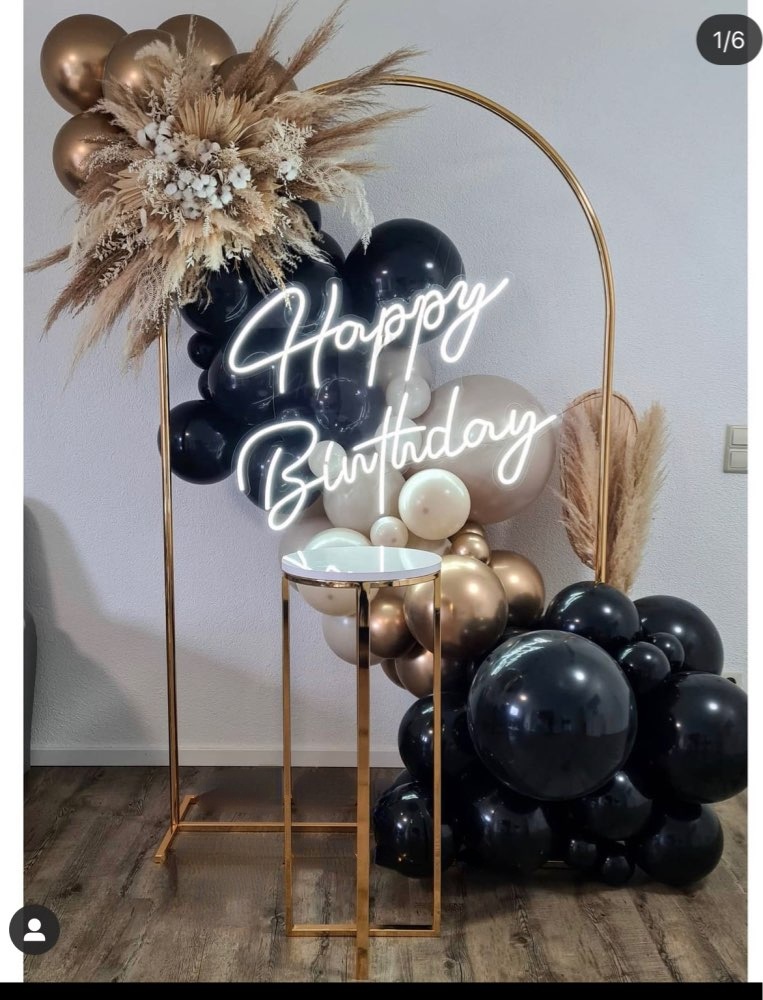3 PCS Shiny Gold Wedding Backdrops Decoration Plinth Table Birthday Cake Cupcake Dessert Fruit Holder Door Floral Row Arch Flower Balloon Stand DIY Ba