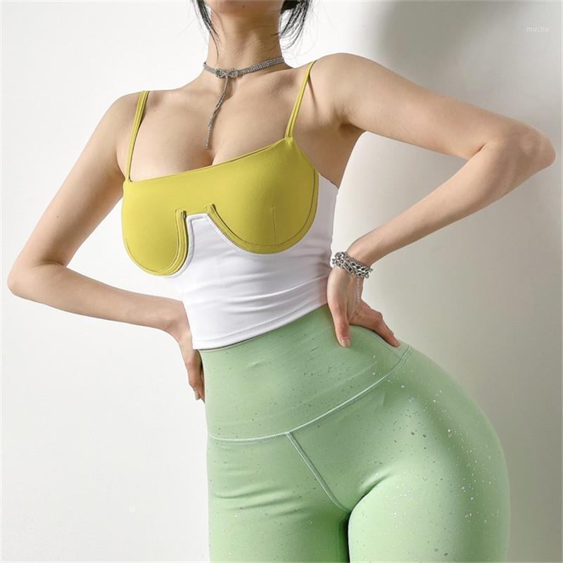 Sexy Patch Work Fitness Bra Women Sports With Inner Pad Yoga Crop Tank Top Gym Workout Wear Active Tube Outfit, Champagne
Sexy Patch Work Fitness Bra Women Sports With Inner Pad Yoga Crop Tank Top Gym Workout Wear Active Tube Outfit, Champagne