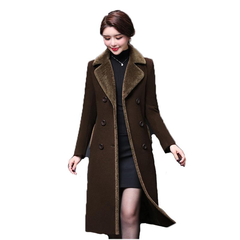 Women's Wool & Blends 2021 Winter Mom Long Woolen Jacket Women Plus Size 5XL Slim Korean Dark Coffee Purple Fashion Thick Warm Coat GH646
Women's Wool & Blends 2021 Winter Mom Long Woolen Jacket Women Plus Size 5XL Slim Korean Dark Coffee Purple Fashion Thick Warm Coat GH646