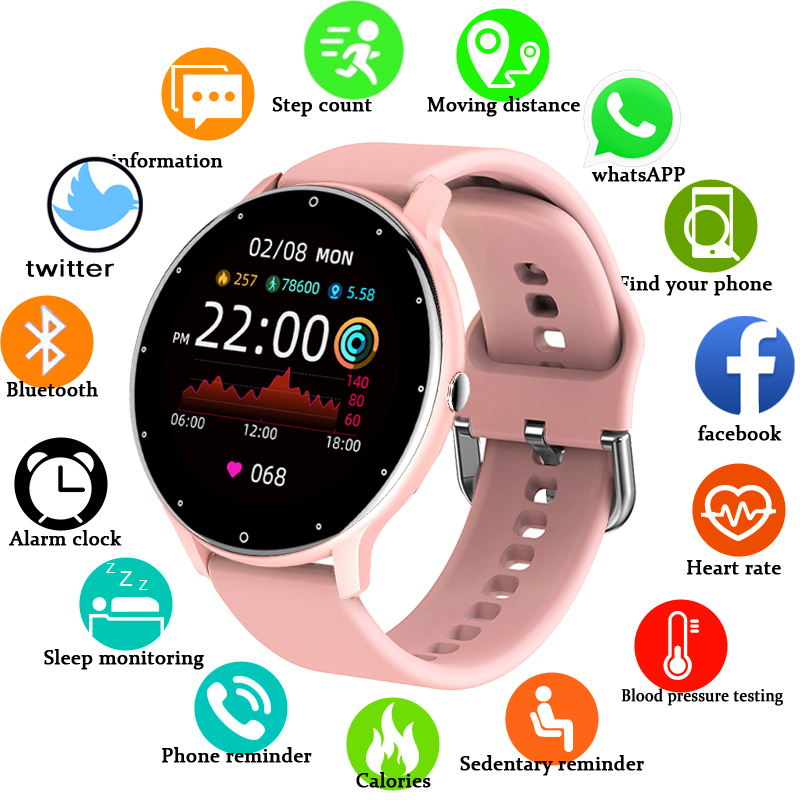 Women Smartwatch Real-time Weather Forecast Activity Tracker Heart Rate Monitor Sports Ladies Smart Watch Men For Smartphone
Women Smartwatch Real-time Weather Forecast Activity Tracker Heart Rate Monitor Sports Ladies Smart Watch Men For Smartphone