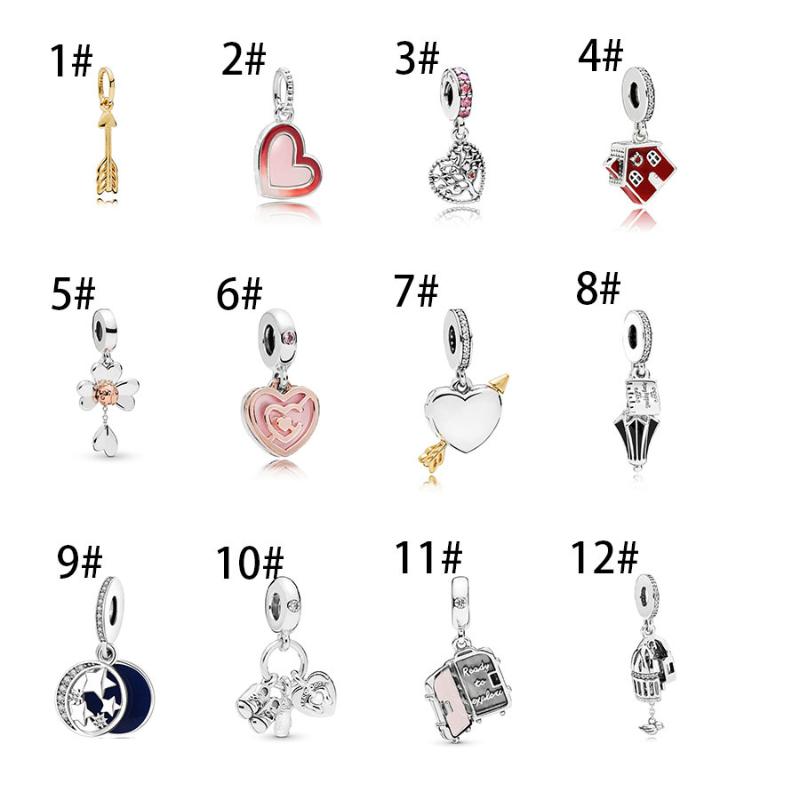 Charms 12 Style Classic Silver Color With Love Heart Suitcase House Flower Pendant For Diy Women Gift, Bronze;silver
Charms 12 Style Classic Silver Color With Love Heart Suitcase House Flower Pendant For Diy Women Gift, Bronze;silver