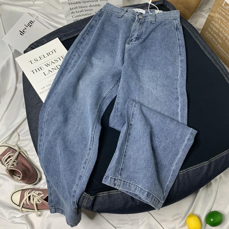 2021 New High-waisted Women's Boyfriend for Harajuku Women Denigrated Denim Brem Ladies'long Legs, Brim Pants, Autumn. 3mbc, Blue.
2021 New High-waisted Women's Boyfriend for Harajuku Women Denigrated Denim Brem Ladies'long Legs, Brim Pants, Autumn. 3mbc, Blue.