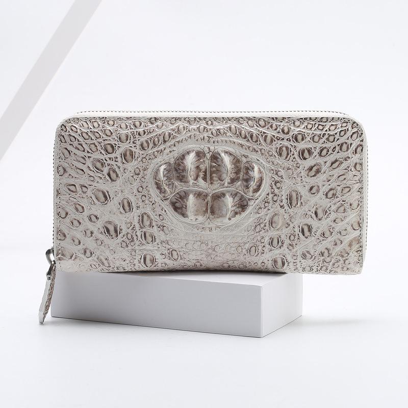 Wallets Women's Mens Fashion Wallet Medium Long Crocodile Leather Genuine Handbag Himalayan White 2021 Luxury Purse Cash Envelope, White dorsal tail
Wallets Women's Mens Fashion Wallet Medium Long Crocodile Leather Genuine Handbag Himalayan White 2021 Luxury Purse Cash Envelope, White dorsal tail