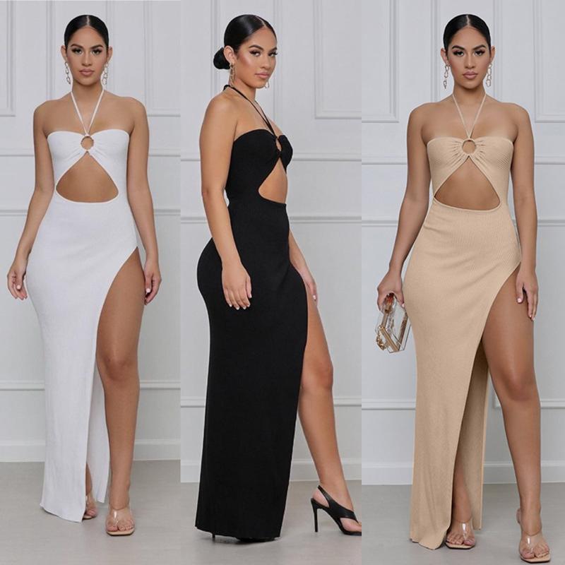 Casual Dresses Women Front Cut Out Spaghetti Strap Long Dress Sexy Low Side High Split Elegant Party Club Sundress Vestidos, Black
Casual Dresses Women Front Cut Out Spaghetti Strap Long Dress Sexy Low Side High Split Elegant Party Club Sundress Vestidos, Black
