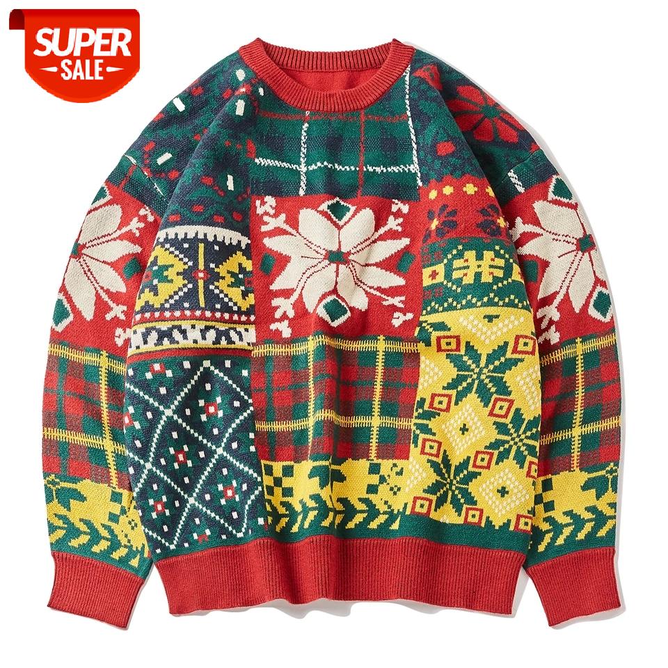 Hip Hop Streetwear Knitted Sweater Mens 2021 Color Block Geometry Print Harajuku Sweater Oversized Cotton Loose Pullover Unsiex #fZ28, White;black
Hip Hop Streetwear Knitted Sweater Mens 2021 Color Block Geometry Print Harajuku Sweater Oversized Cotton Loose Pullover Unsiex #fZ28, White;black